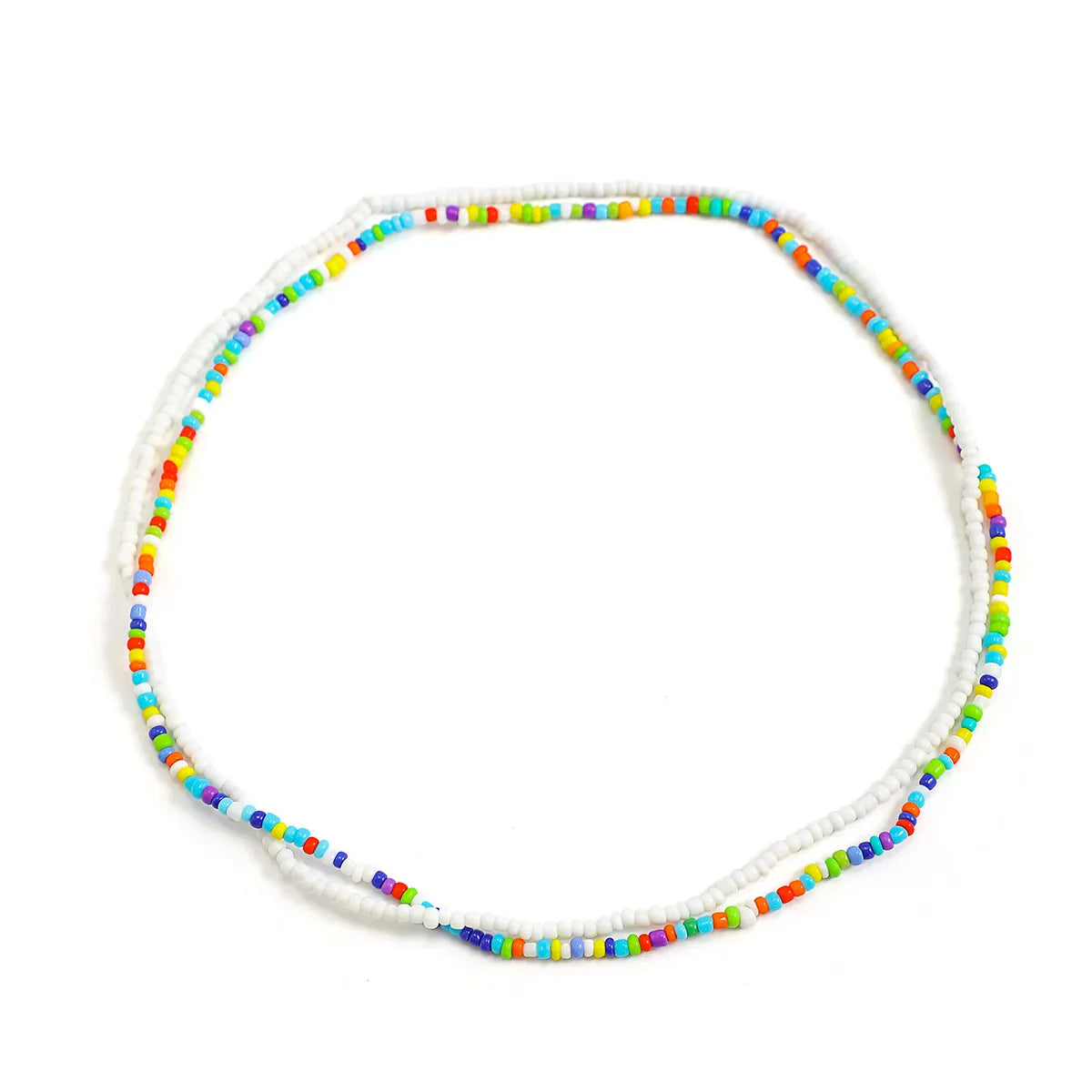 Basic Round Seed Bead Beaded Women'S Layered Necklaces