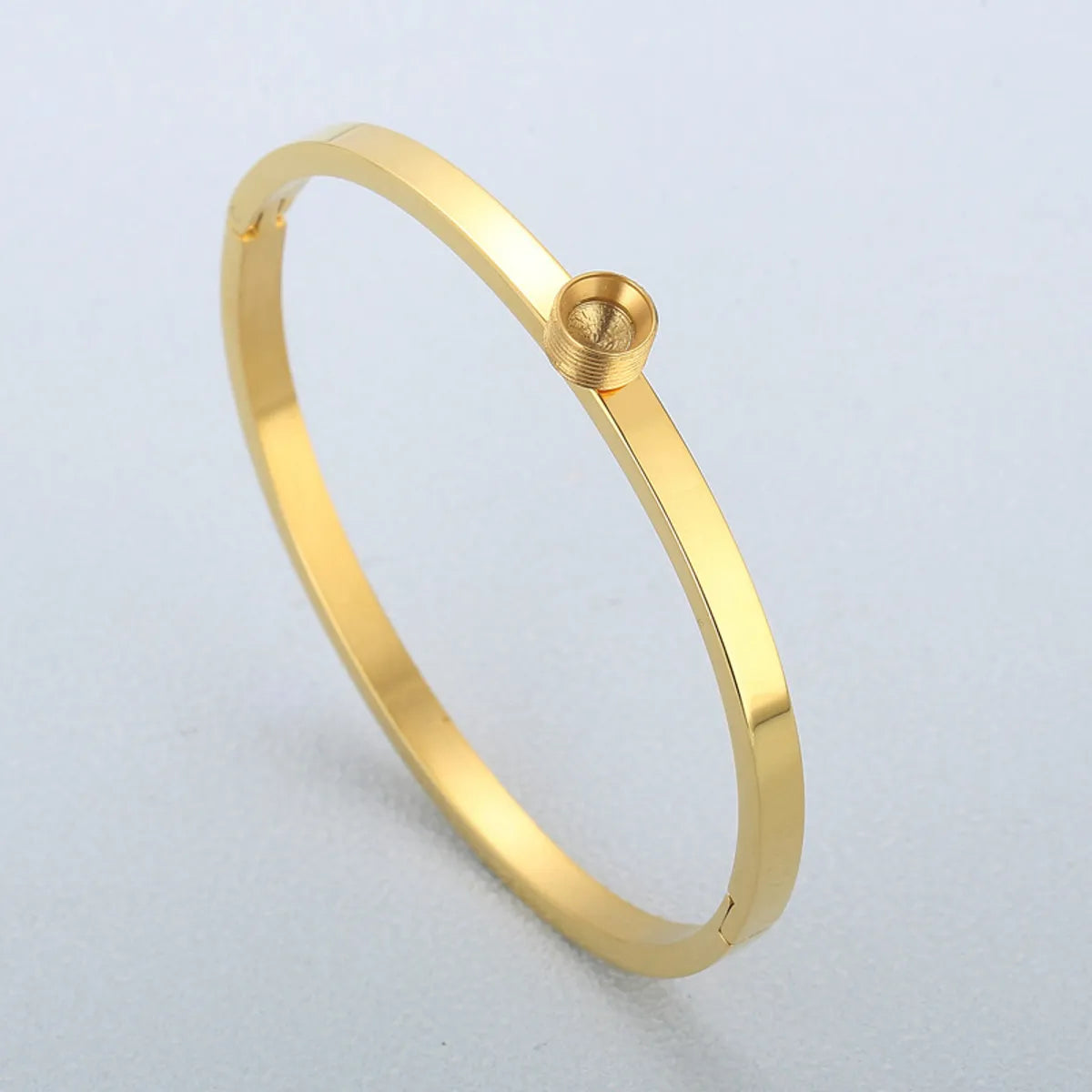 Basic Round Stainless Steel Plating Bangle