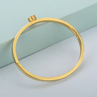 Basic Round Stainless Steel Plating Bangle