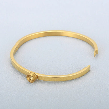 Basic Round Stainless Steel Plating Bangle