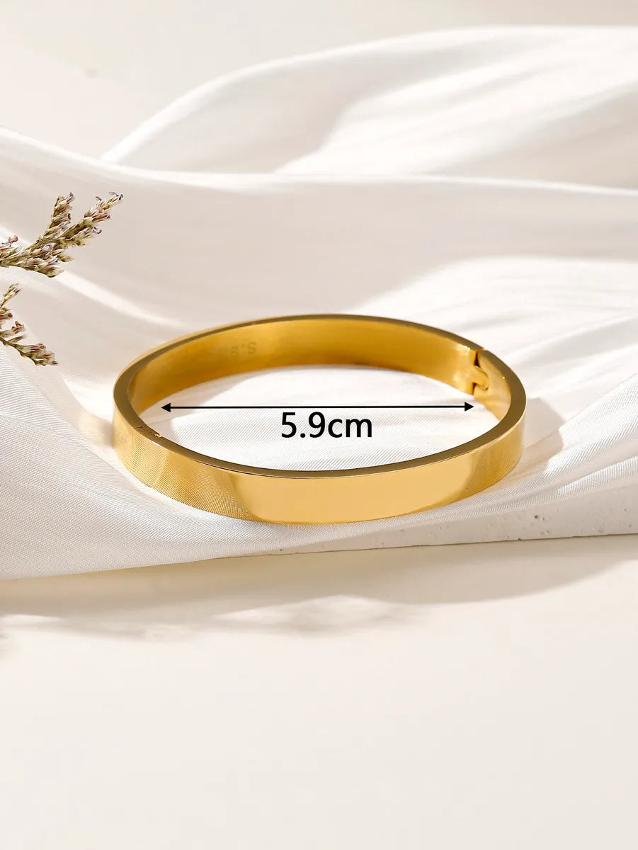 Basic Round Stainless Steel Plating Bangle