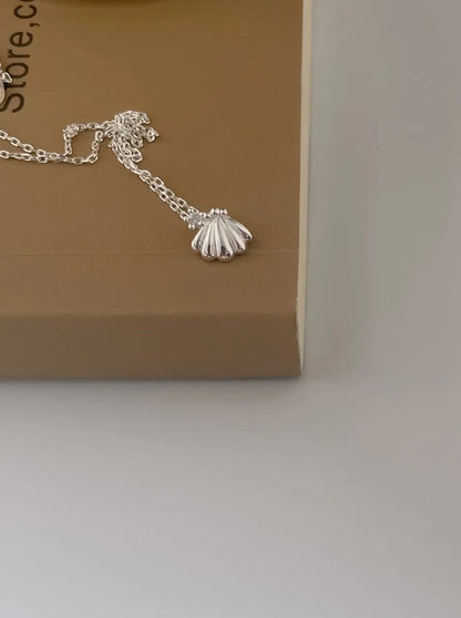 Basic Shell Sterling Silver Necklace In Bulk