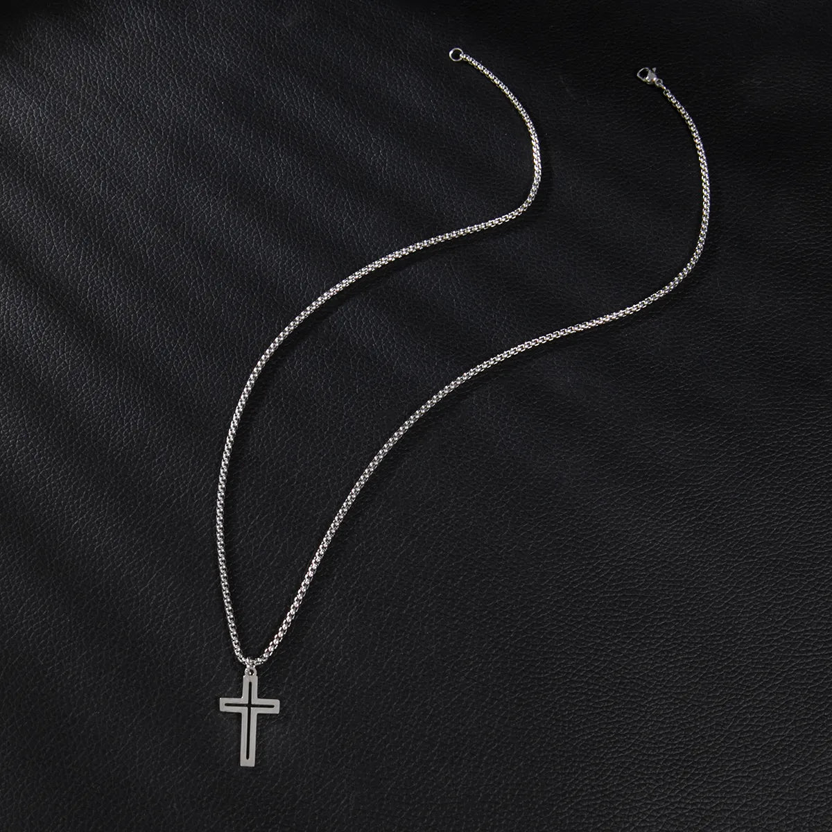 Basic Simple Style Classic Style Cross 201 Stainless Steel Unisex Pendant Necklace