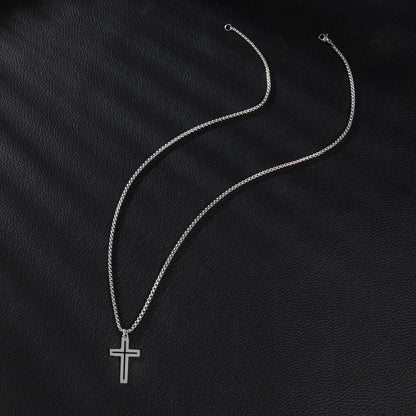 Basic Simple Style Classic Style Cross 201 Stainless Steel Unisex Pendant Necklace