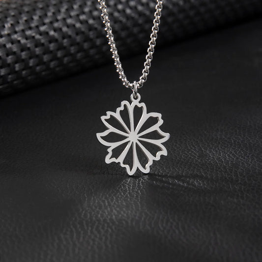 Basic Simple Style Classic Style Flower Daisy 201 Stainless Steel Unisex Pendant Necklace