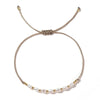 Basic Simple Style Classic Style Geometric Imitation Pearl Copper Wholesale Drawstring Bracelets