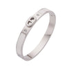 Basic Simple Style Classic Style Pig Nose Titanium Steel Bangle In Bulk