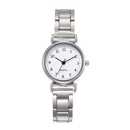 Basic Simple Style Classic Style Round Single Folding Buckle Quartz Women'S Watches