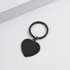 Basic Simple Style Customization Laser Engraving Heart Shape 201 Stainless Steel Plating Unisex Bag Pendant Keychain
