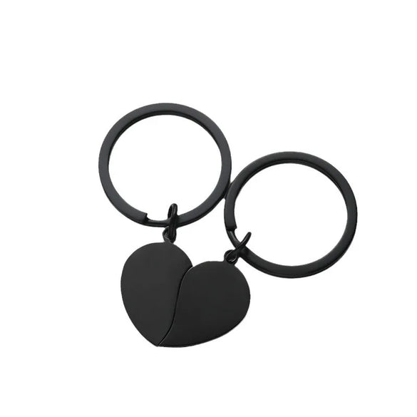 Basic Simple Style Customization Laser Engraving Heart Shape 201 Stainless Steel Unisex Bag Pendant Keychain