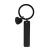 Basic Simple Style Customization Laser Engraving Long Strip 201 Stainless Steel Plating Unisex Bag Pendant Keychain