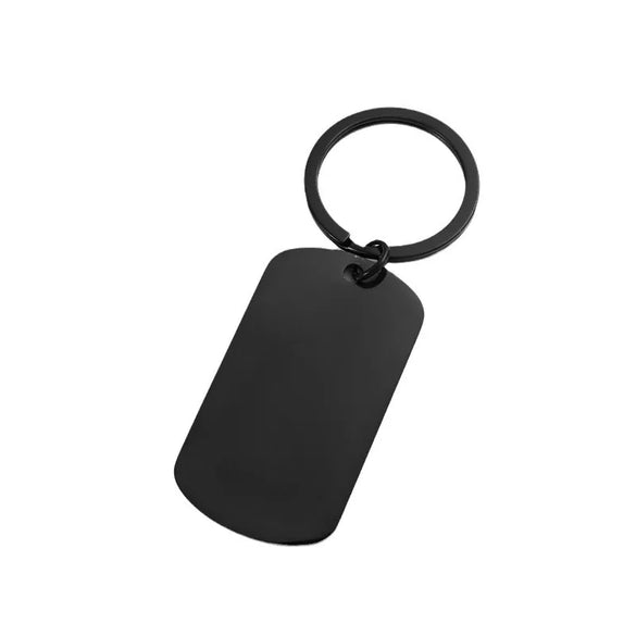 Basic Simple Style Geometric Customization Laser Engraving 201 Stainless Steel Plating Unisex Bag Pendant Keychain