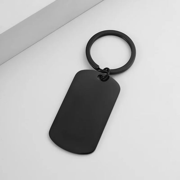 Basic Simple Style Geometric Customization Laser Engraving 201 Stainless Steel Plating Unisex Bag Pendant Keychain