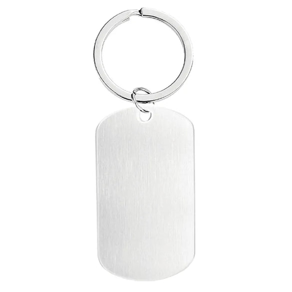 Basic Simple Style Geometric Customization Laser Engraving 201 Stainless Steel Plating Unisex Bag Pendant Keychain