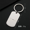 Basic Simple Style Geometric Customization Laser Engraving 201 Stainless Steel Plating Unisex Bag Pendant Keychain