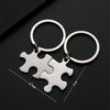 Basic Simple Style Jigsaw Customization Laser Engraving 201 Stainless Steel Plating Unisex Bag Pendant Keychain