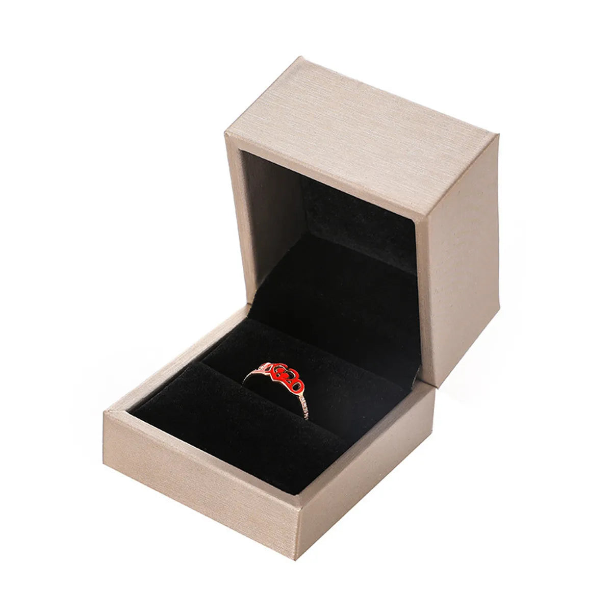 Basic Simple Style Solid Color Cloth Jewelry Boxes