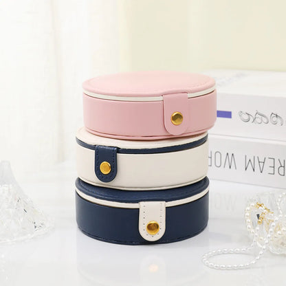 Basic Simple Style Solid Color Composite Material Jewelry Boxes