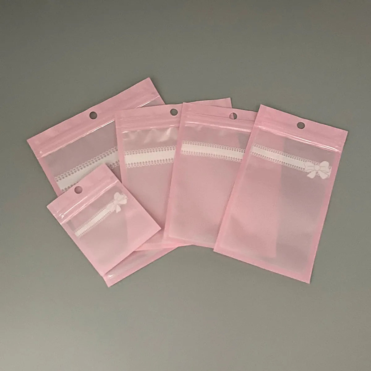 Basic Simple Style Solid Color CPP PET Jewelry Packaging Bags