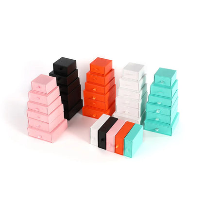 Basic Simple Style Solid Color Paper Jewelry Boxes