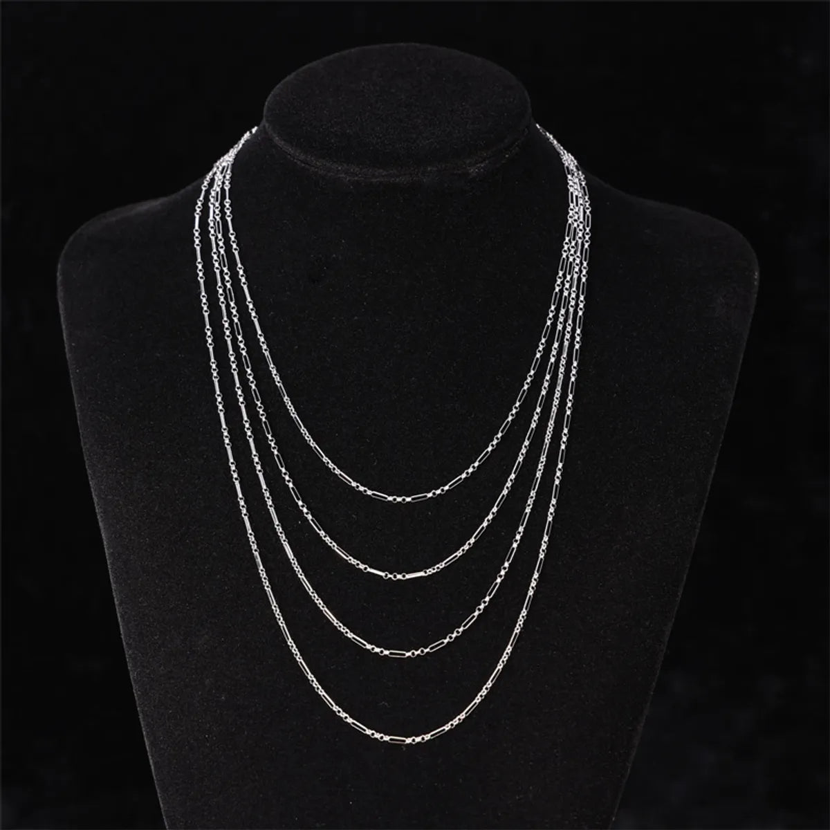 Basic Simple Style Solid Color Stainless Steel Bracelets Necklace