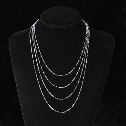 Basic Simple Style Solid Color Stainless Steel Bracelets Necklace