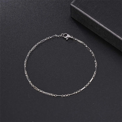 Basic Simple Style Solid Color Stainless Steel Bracelets Necklace