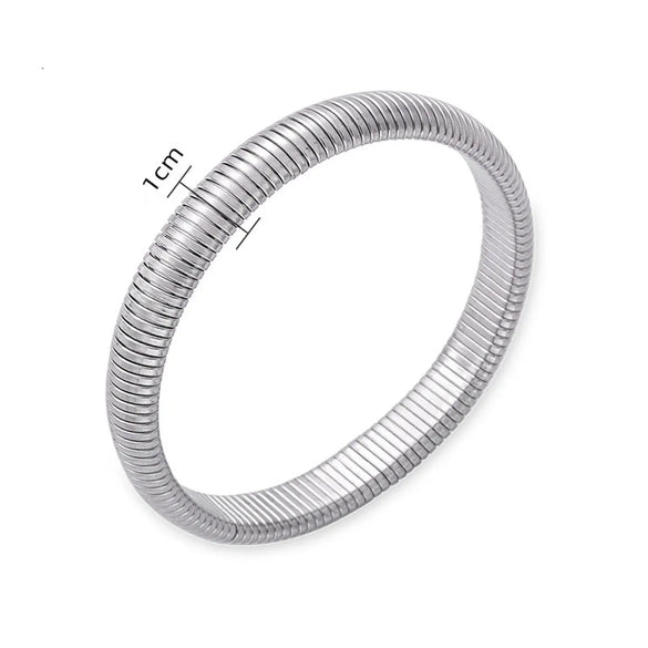 Basic Solid Color Classic Style Solid Color 304 Stainless Steel Wristband In Bulk