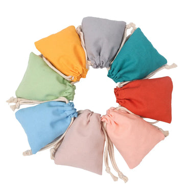 Basic Solid Color Cloth Drawstring Jewelry Packaging Bags 1 Piece