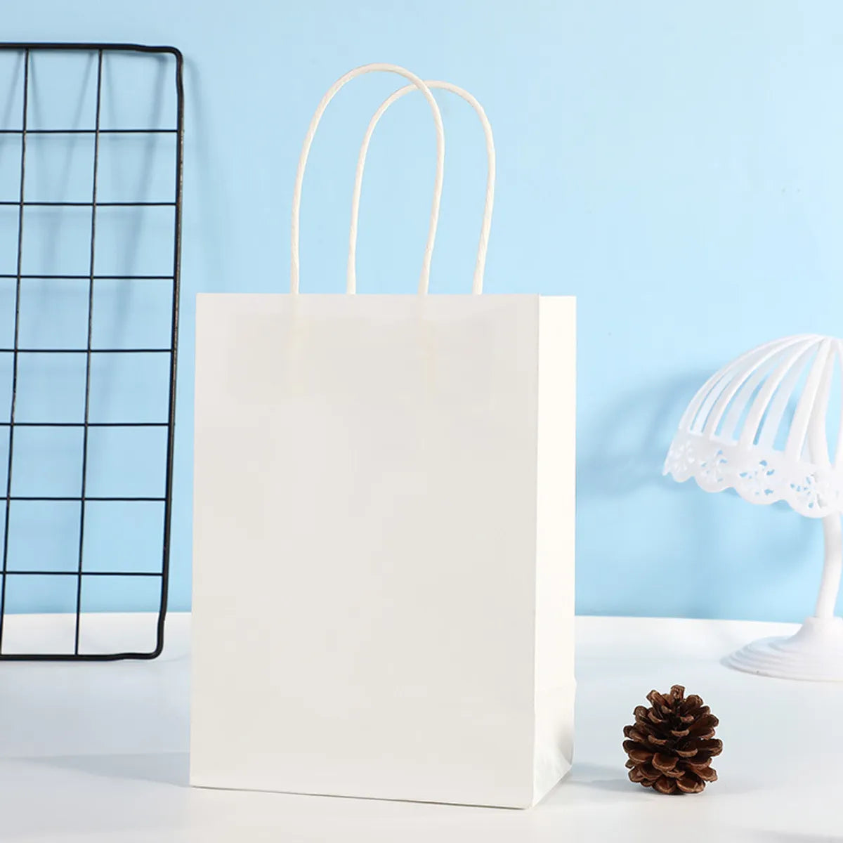 Basic Solid Color Paper Party Gift Bags