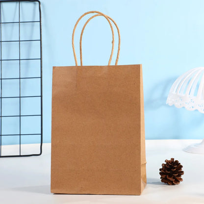 Basic Solid Color Paper Party Gift Bags