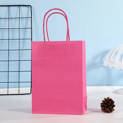 Basic Solid Color Paper Party Gift Bags