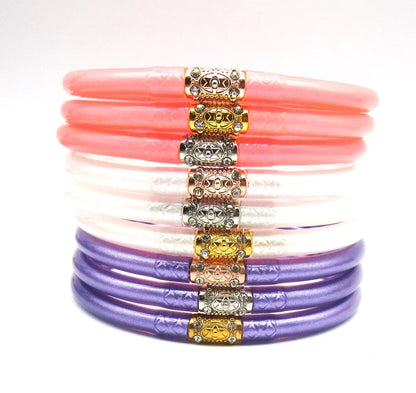 Basic Solid Color Plastic Unisex Wristband