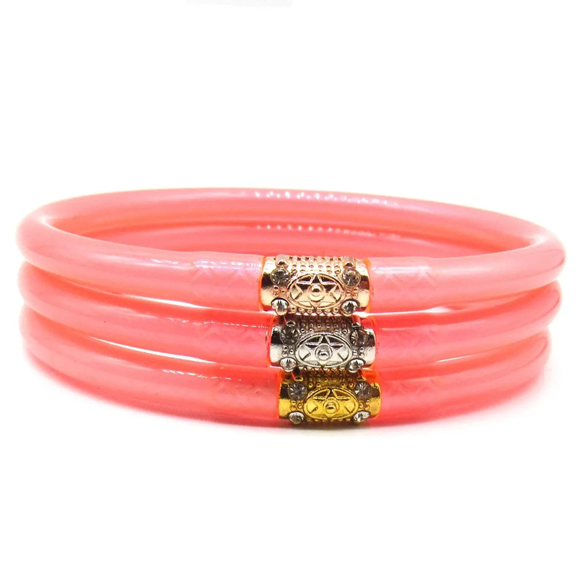 Basic Solid Color Plastic Unisex Wristband