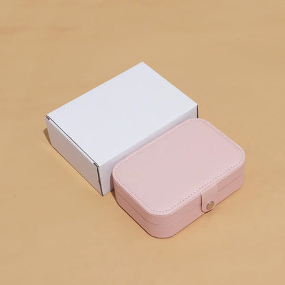 Basic Solid Color PU Leather Jewelry Boxes