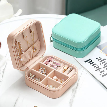 Basic Solid Color PU Leather Jewelry Boxes