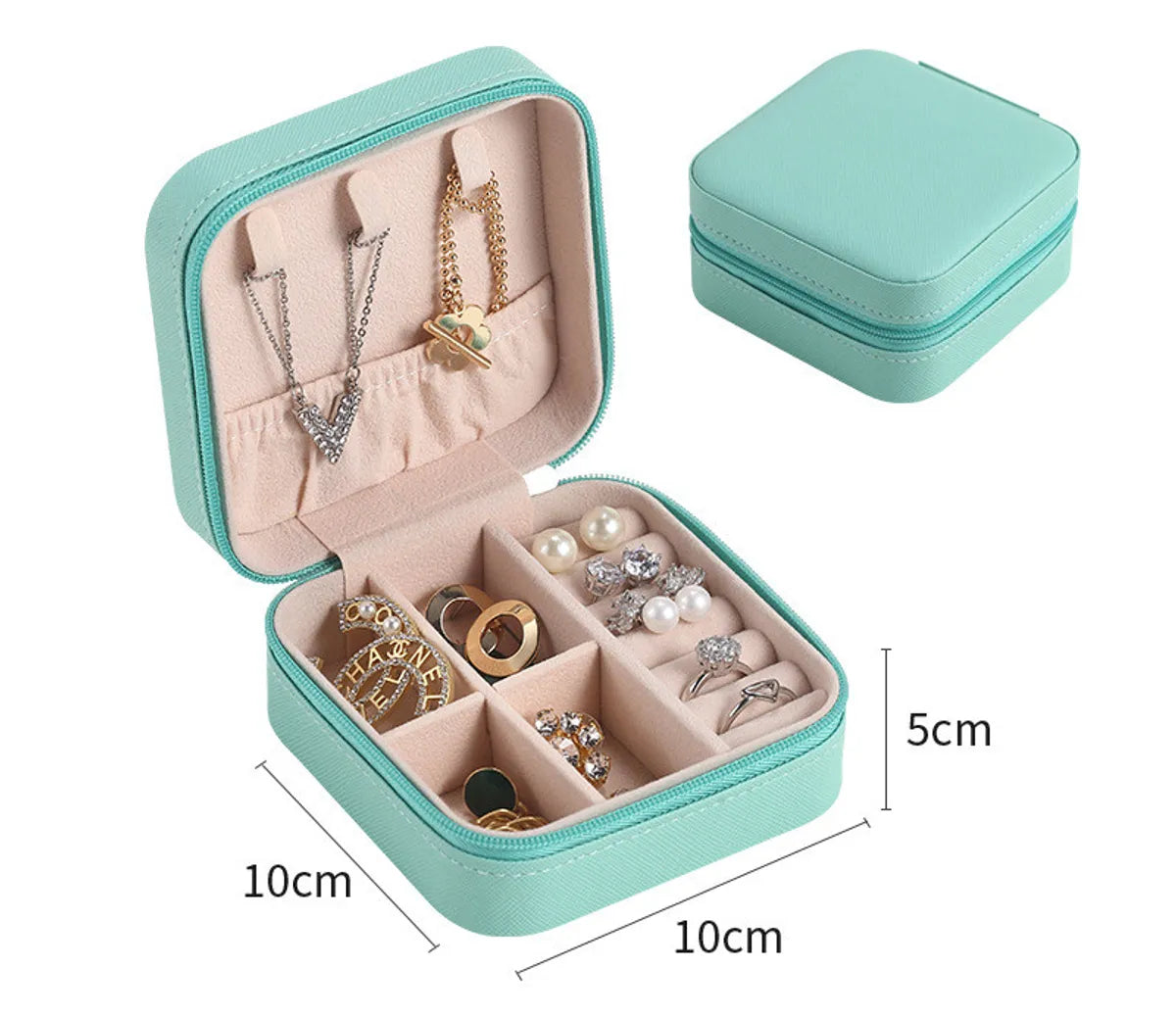 Basic Solid Color PU Leather Jewelry Boxes