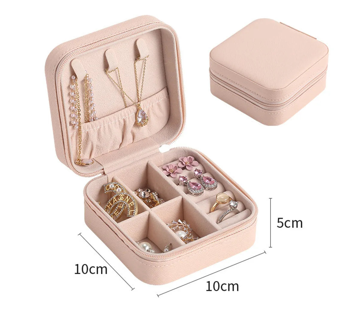 Basic Solid Color PU Leather Jewelry Boxes