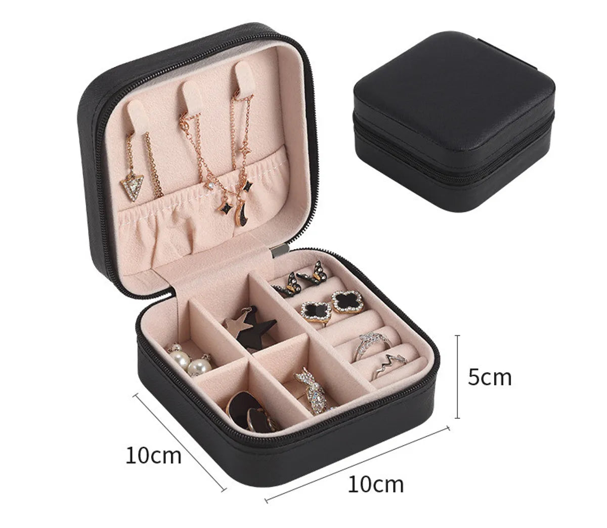 Basic Solid Color PU Leather Jewelry Boxes