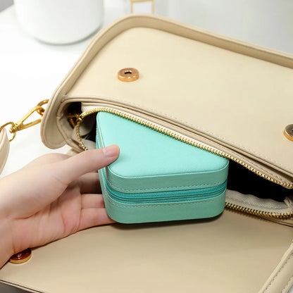 Basic Solid Color PU Leather Jewelry Boxes