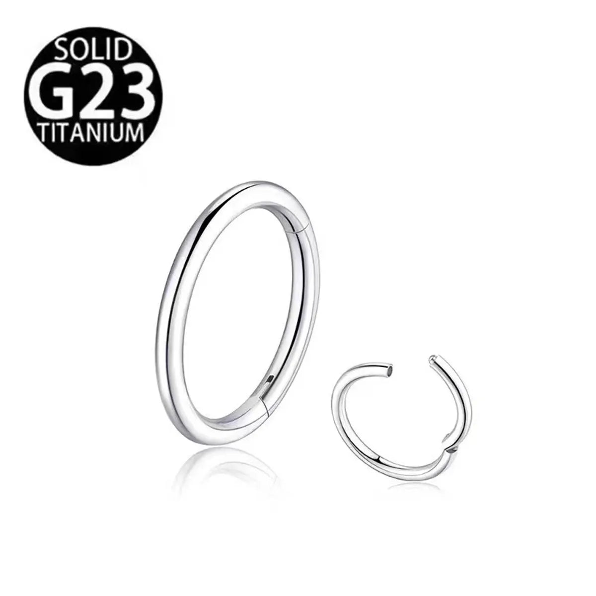 Basic Solid Color Pure Titanium Nose Ring In Bulk