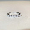 Basic Solid Color Sterling Silver High Carbon Diamond Rings In Bulk