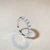 Basic Solid Color Sterling Silver High Carbon Diamond Rings In Bulk