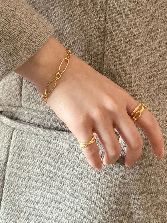 Basic Solid Color Sterling Silver Open Rings In Bulk