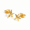 Basic Star Copper Inlay Artificial Diamond Ear Studs 1 Pair