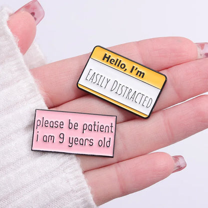 Basic Streetwear Letter Alloy Plating Unisex Brooches