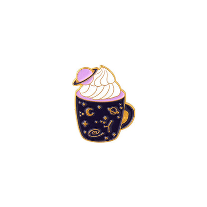 Basic Sweet Ice Cream Alloy Stoving Varnish Women'S Brooches