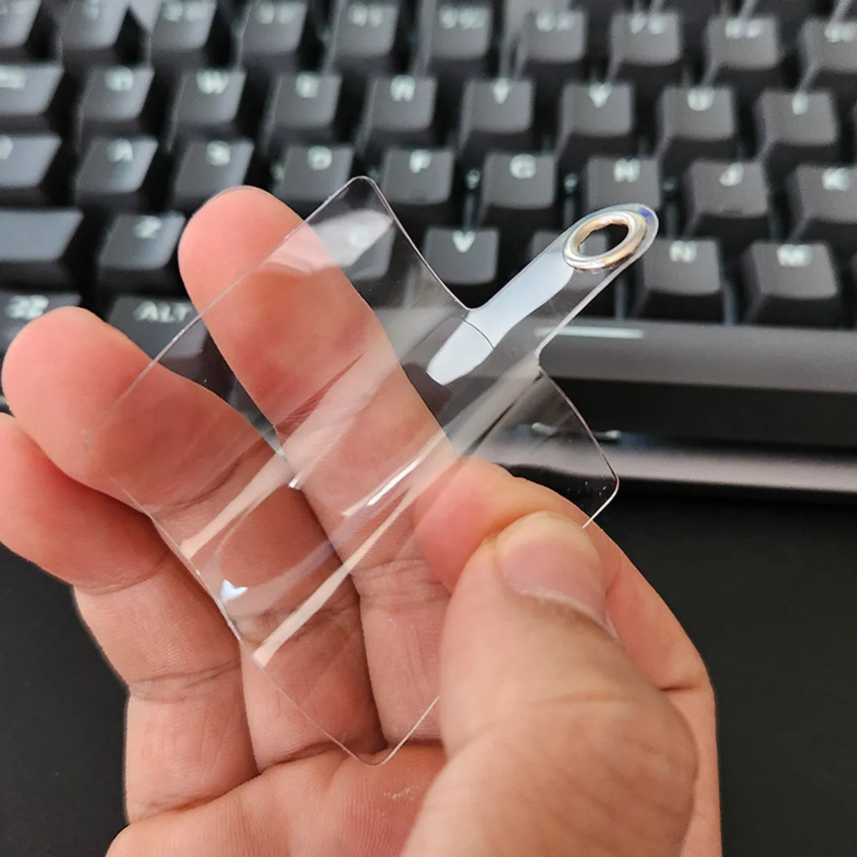 Basic Transparent Plastic Hanging Piece