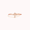 Basic Vintage Style Cross Sterling Silver Plating Inlay Zircon Rings