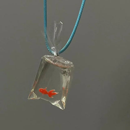 Beach Artistic Fish Plastic Resin Mixed Materials Wholesale Pendant Necklace